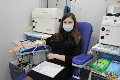 Нижегородский центр крови провел выездную акцию в городе Канавине