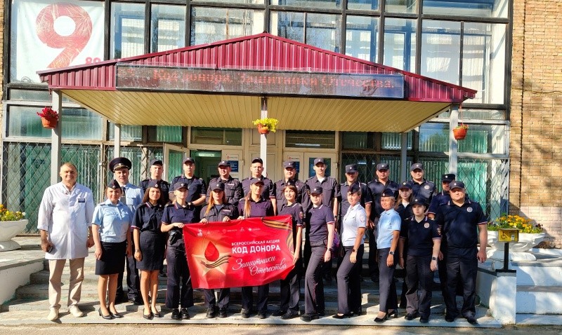 Полицейские Республики Коми продолжают участвовать во Всероссийской акции «Код донора. Защитники Отечества»