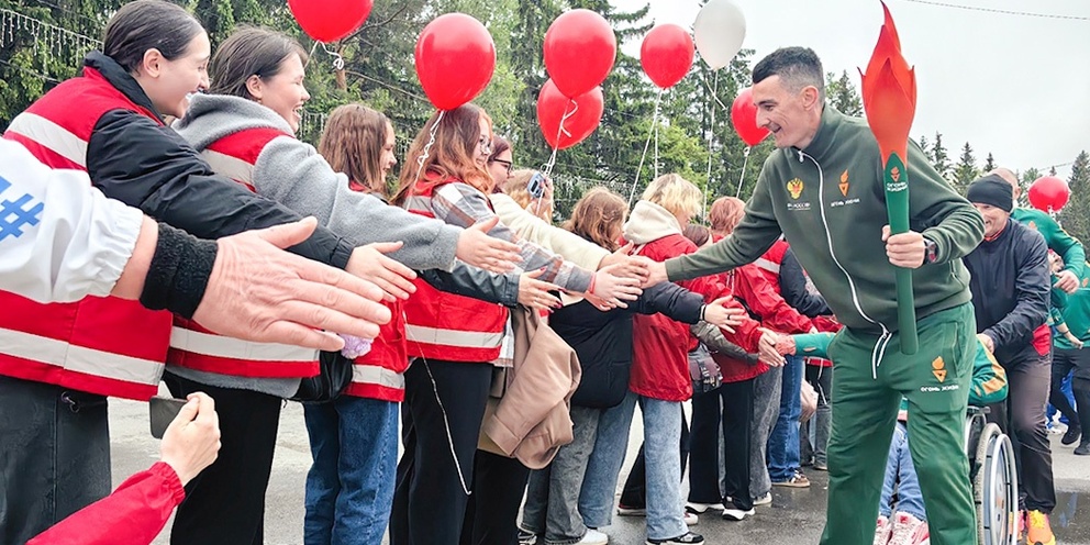 Курган принял от Екатеринбурга Всероссийскую эстафету «Огонь жизни»