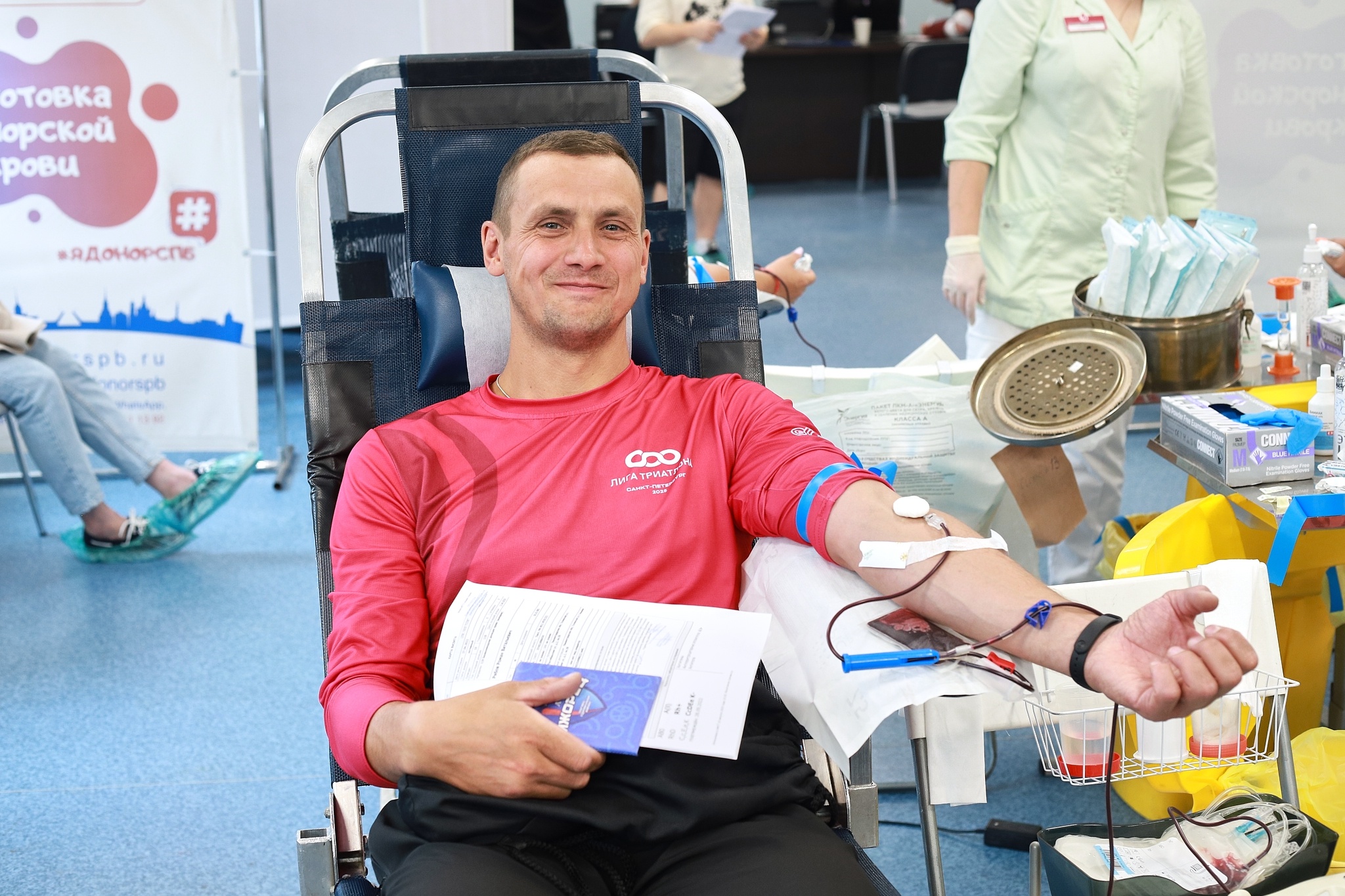 Донорское движение Колпинского района Петербурга провело 25-ю общегородскую донорскую акцию