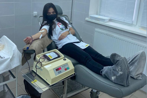 Волонтеры Кавказского района Краснодарского края приняли участие в акции «Донорское совершеннолетие»