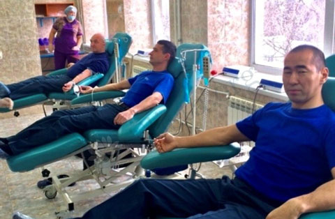 Спасатели Калмыкии стали донорами