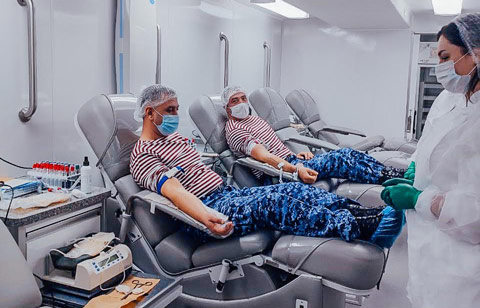 Росгвардия присоединилась к донорской акции в Кабардино-Балкарии