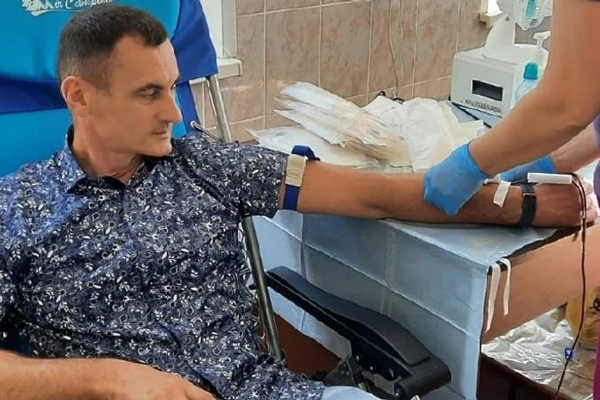 Сотрудники научно-производственного предприятия «Звезда» в Люберцах сдали 20 литров донорской крови
