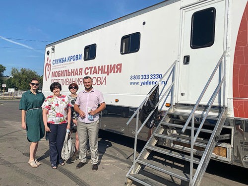 В холдинге «Орелстрой» прошла корпоративная донорская акция, приуроченная ко Дню строителя