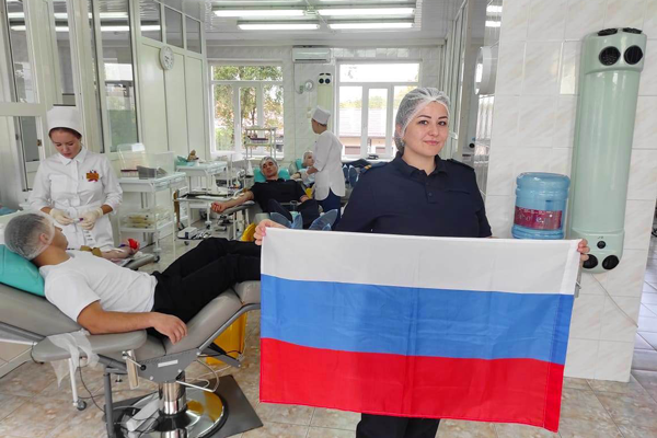 На Кубани провели донорскую акцию в День государственного флага России