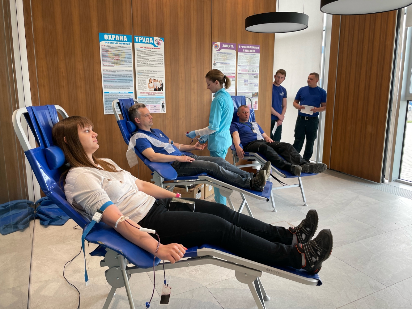 В Калужской области сотрудники предприятия «Архбум тиссью групп» впервые провели донорскую акцию 