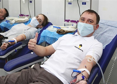 В Новокуйбышевске нефтехимики провели акцию «Я – донор»