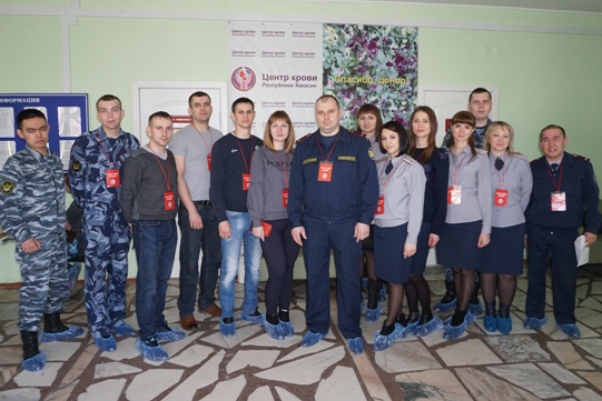 Сотрудники службы исполнения наказаний Хакасии приняли участие в донорской акции