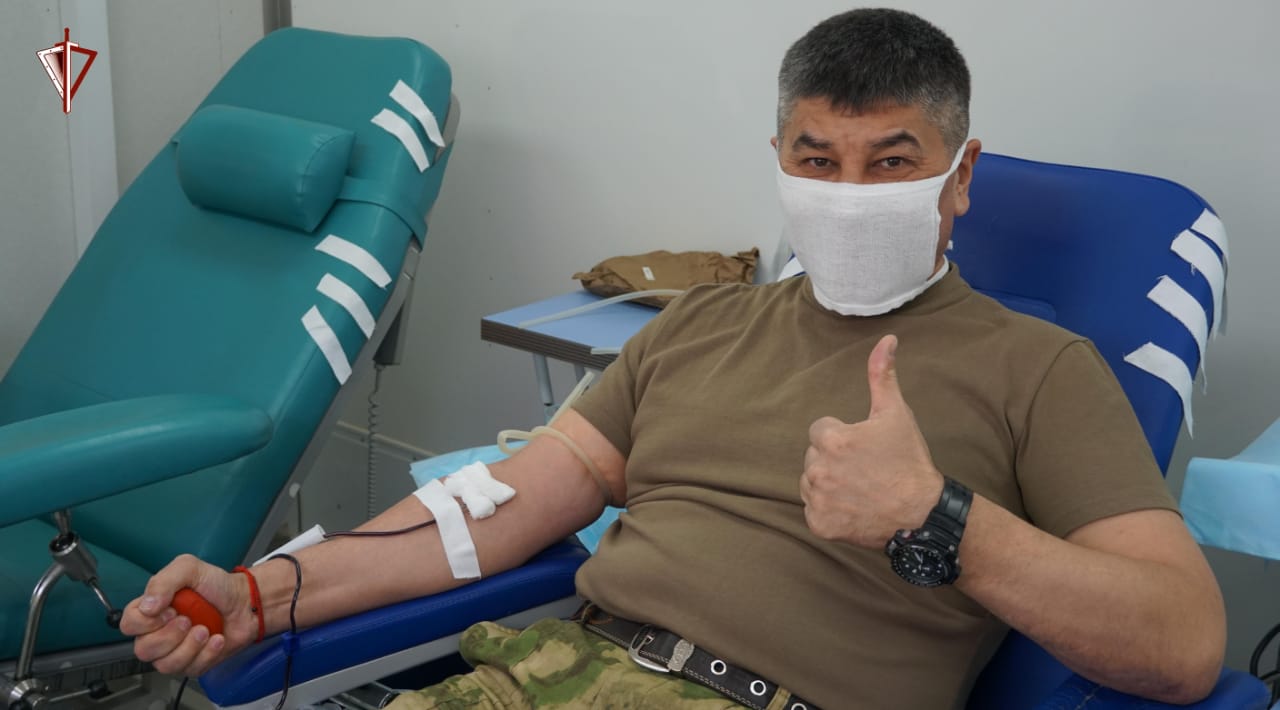 Росгвардейцы в Брянске сдали кровь для пострадавших жителей Донбасса