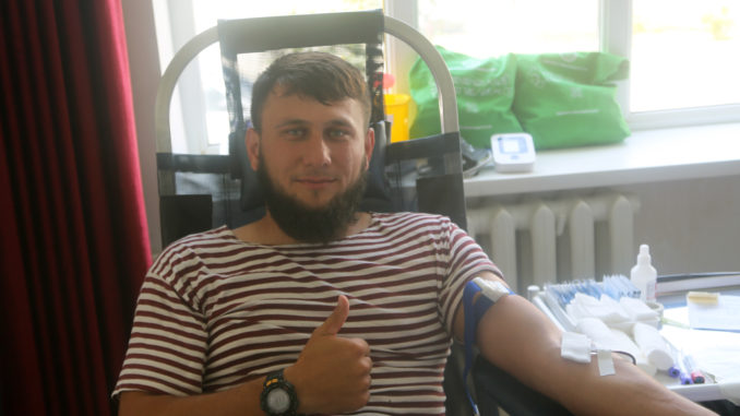 В Ведено 25 военнослужащих Росгвардии стали донорами крови