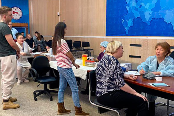 Якутские речники стали донорами крови