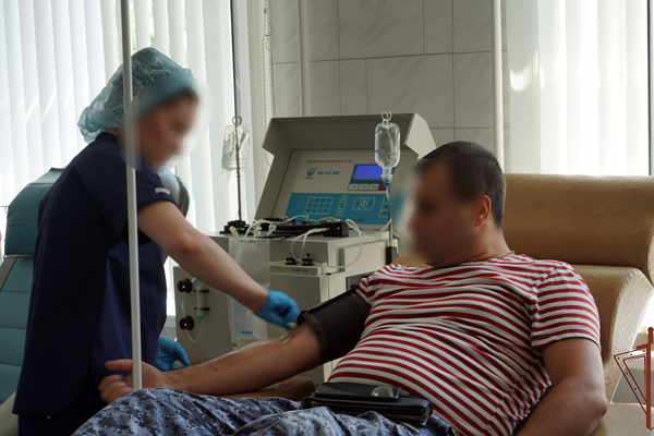 Банк крови медицинских учреждений в Воронеже пополнили росгвардейцы