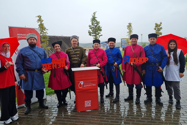 Гостям и участникам фестиваля казачьей воинской культуры «Казарла» в Пензе рассказали о донорстве
