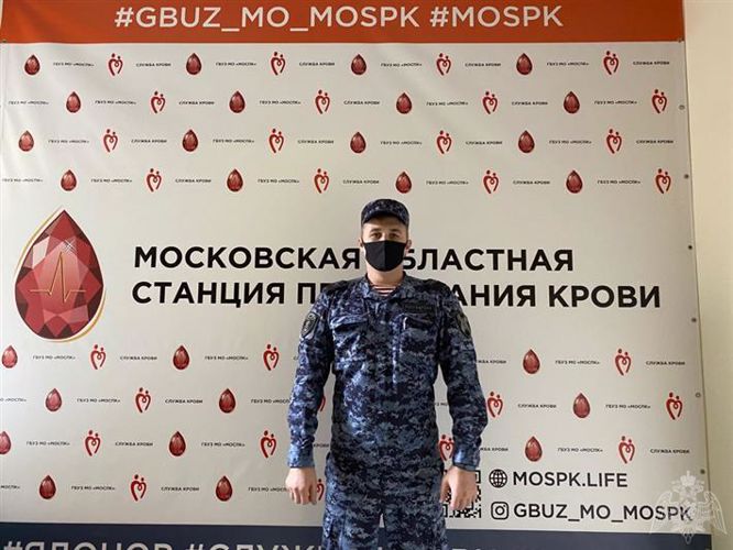 Росгвардейцы сдали кровь для пациентов московских больниц