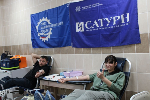 На предприятии «Сатурн» в Омске прошел первый в 2024 году корпоративный День донора