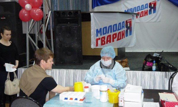 Единороссы Перми приняли участие в акции «Я – донор»