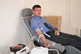 Дорожные инспекторы Тувы сдали кровь