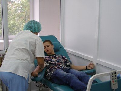 Спортивные болельщики Рязани безвозмездно сдают кровь