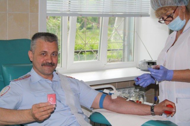 Полиция города Ангарск приняла участие в донорской акции