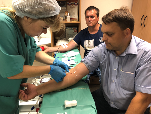 Энергетики Калининграда пополнили банк донорской крови