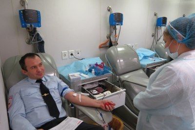  Полицейские Челябинской области стали донорами крови