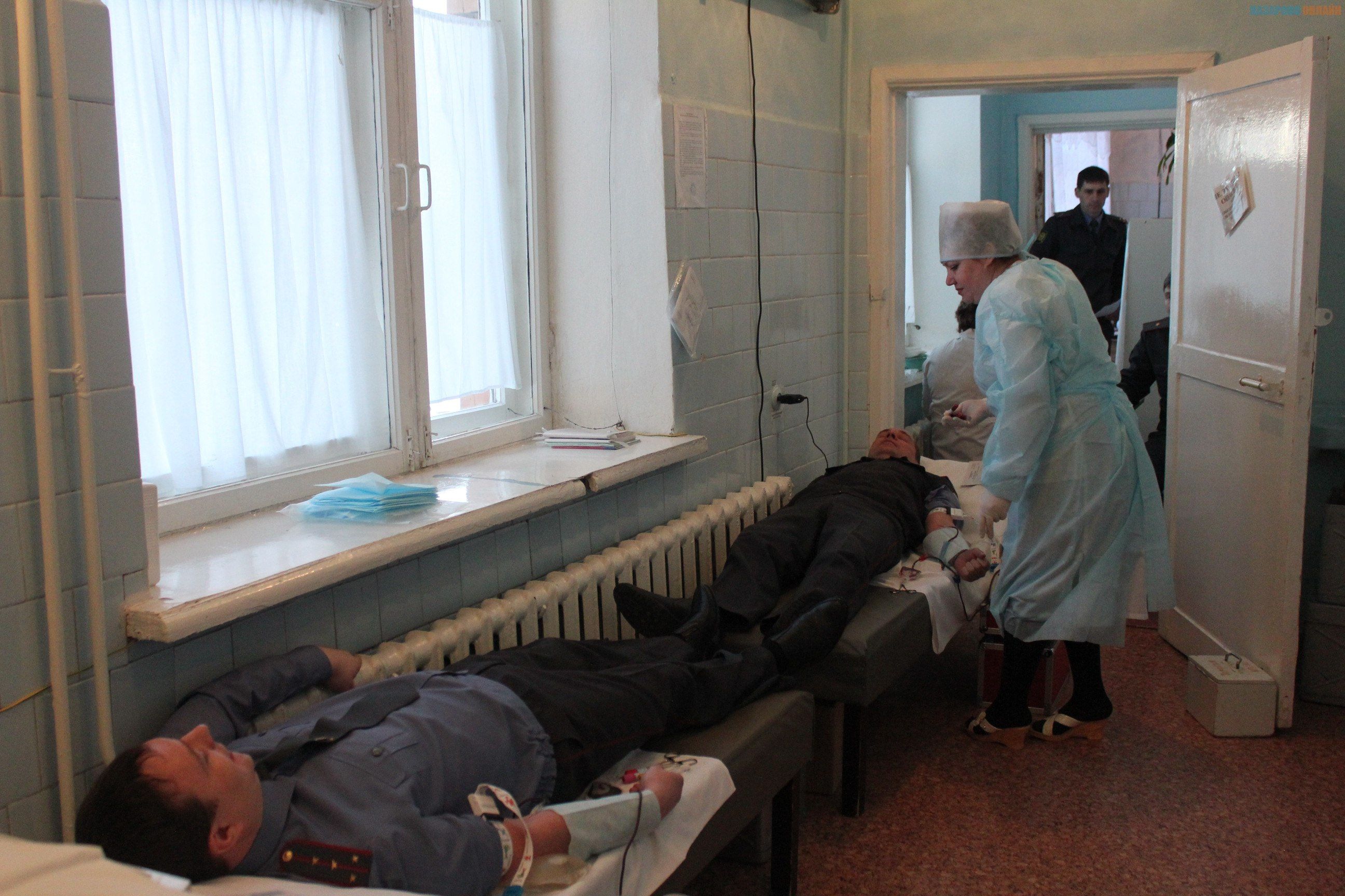 Сотрудники полиции Назарово стали донорами