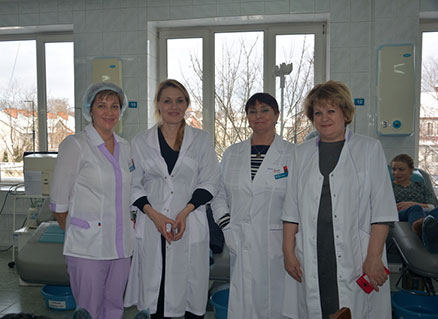 Первый заместитель министра здравоохранения Калининградской области Лариса Беляева с рабочим визитом посетила областную Станцию переливания крови