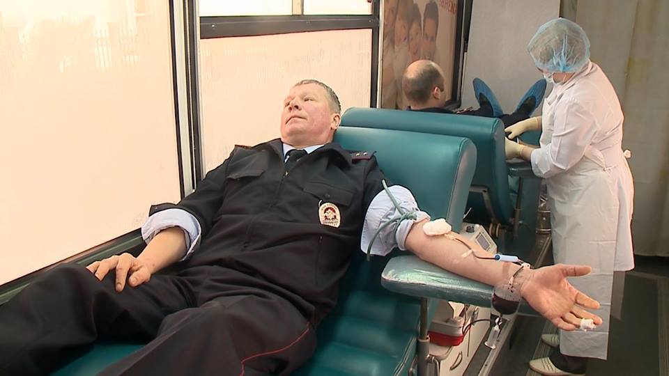 Сотрудники управления МВД России по Пензенской области приняли участие в акции «Донор в погонах»