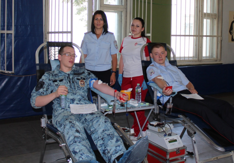 Донорство для московских полицейский - хорошая традиция