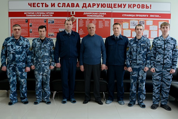 Сотрудники уголовно-исполнительной системы пополнили банк крови в Тамбове