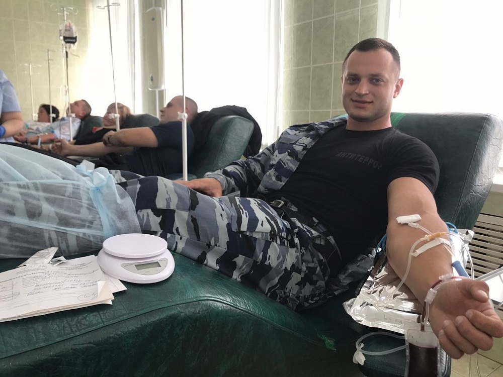 Тульские росгвардейцы провели донорскую акцию